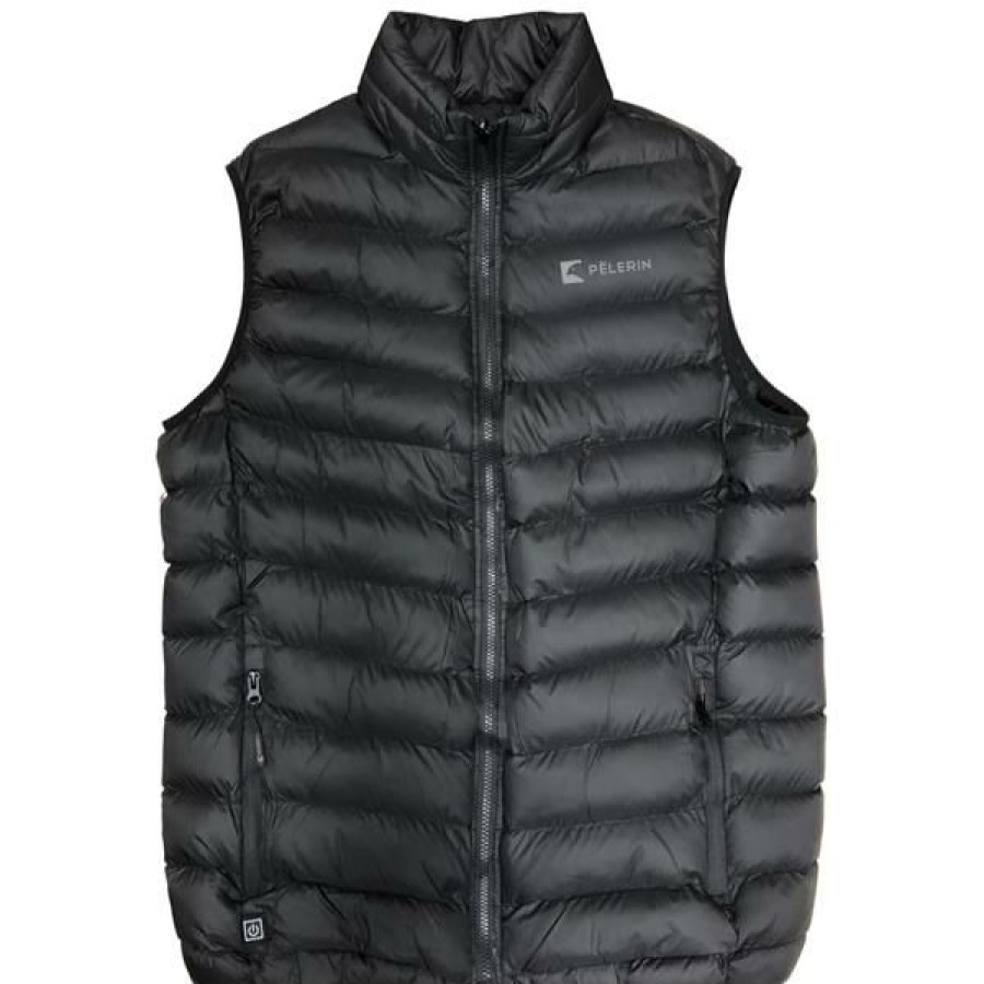 Clothing * | Pelerin Heated Clothing And Accessories Unisex Heated Jacket Black