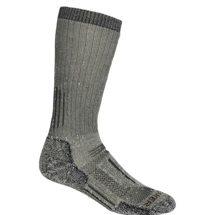 Clothing * | Icebreaker Men'S Merino Mountaineer Mid Calf Socks Jet Heather