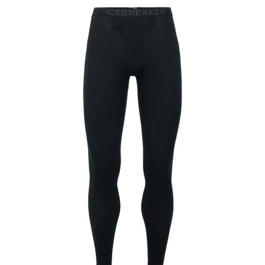 Clothing * | Icebreaker Leggings And Bottom Base Layers Men'S 200 Oasis Legging Black