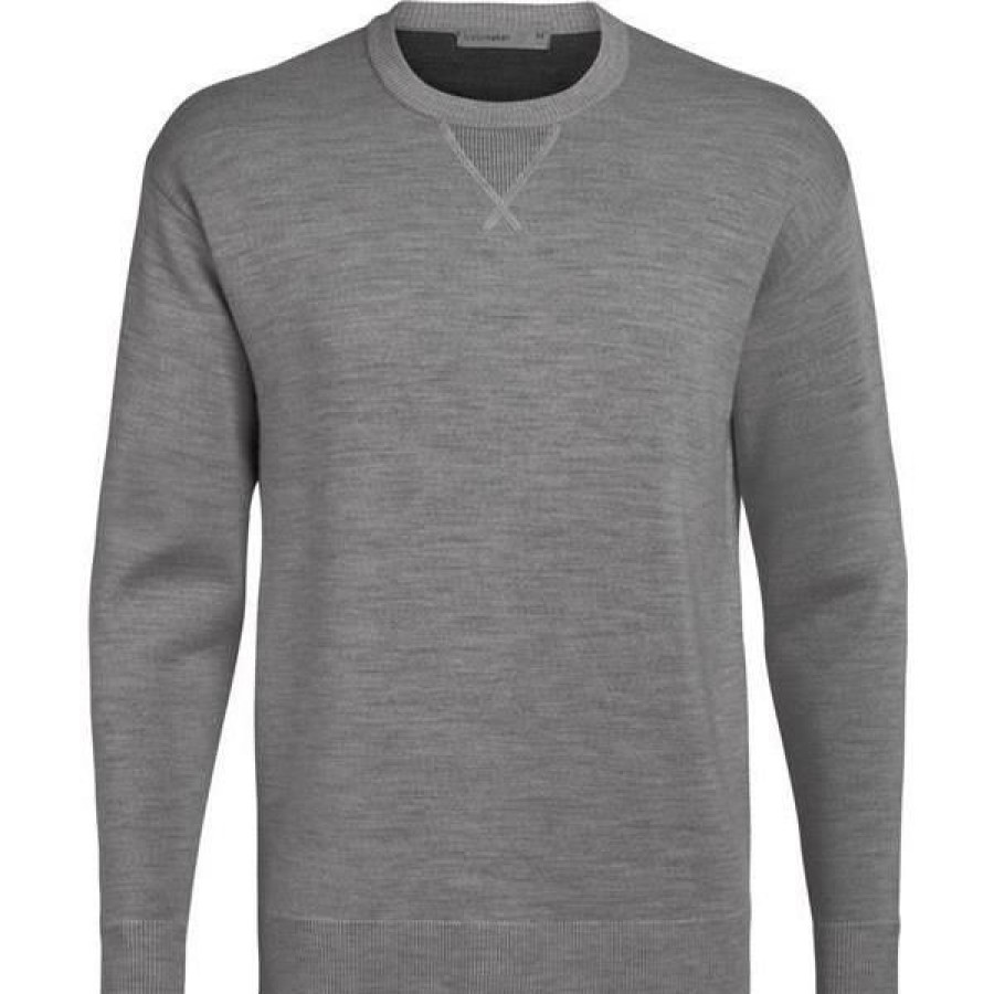 Clothing * | Icebreaker Shirts And Sports Bras Men'S Nova Sweater Sweatshirt Gritstone Heather