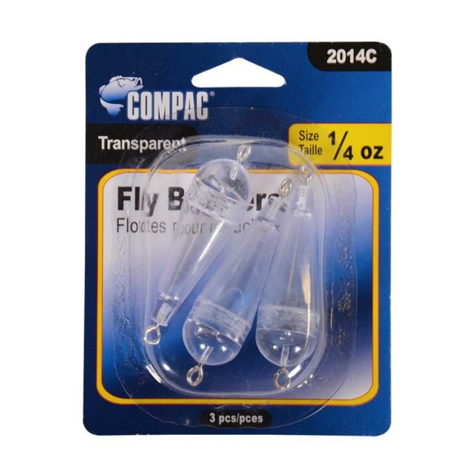 Fishing * | Compac Floats Fly Bobbers Clear