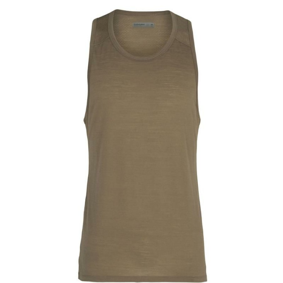 Clothing * | Icebreaker Shirts And Sports Bras Men'S Cool-Lite Merino Amplify Tank Top