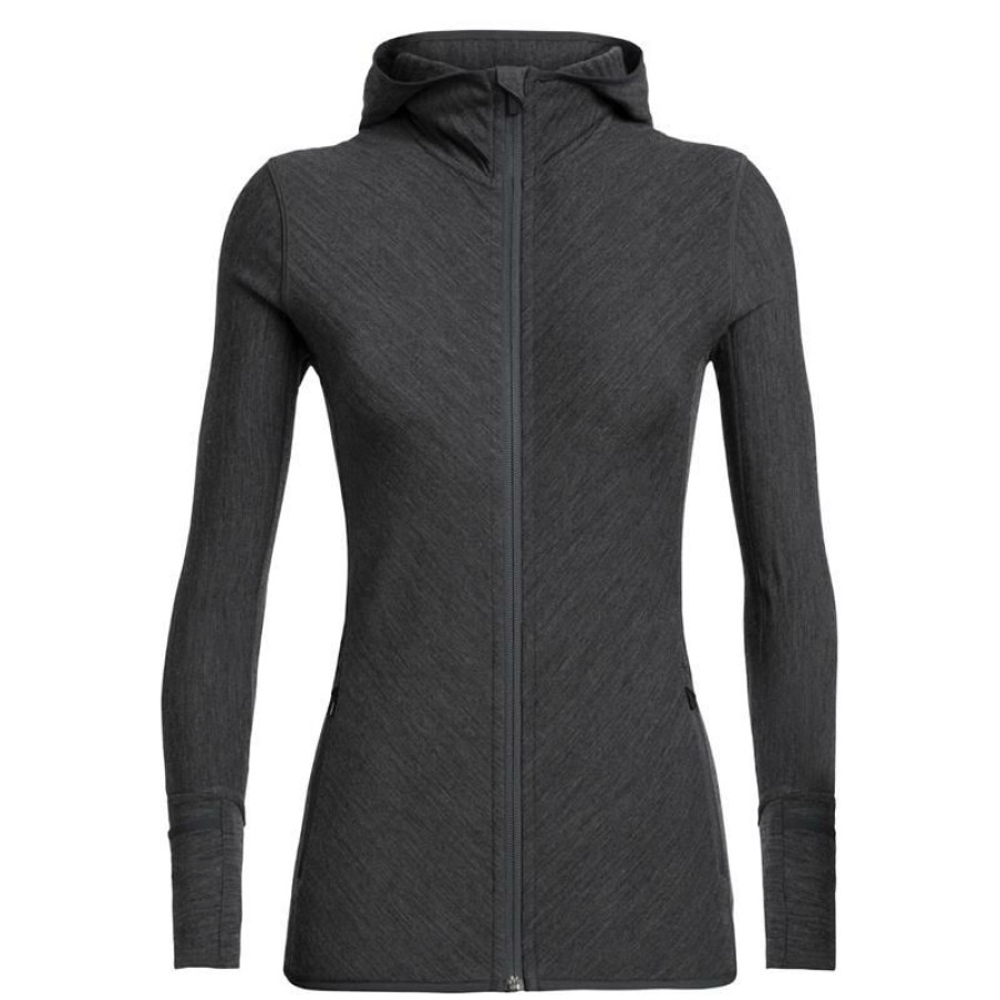 Clothing * | Icebreaker Shirts And Sports Bras Women'S Descender Hooded Jacket