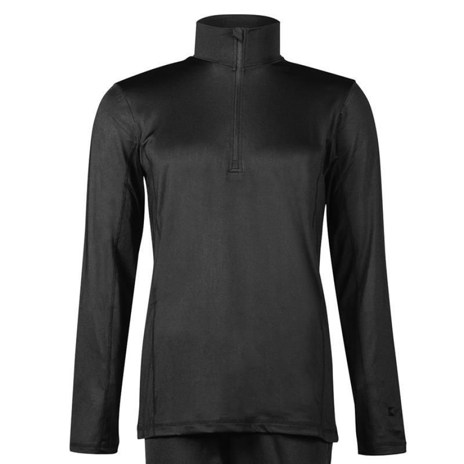 Clothing * | Pelerin Shirts And Sports Bras Men'S 1431A Base Layer Shirt Black