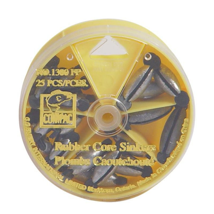 Fishing * | Compac Rubbercore Sinkers 25 Pack