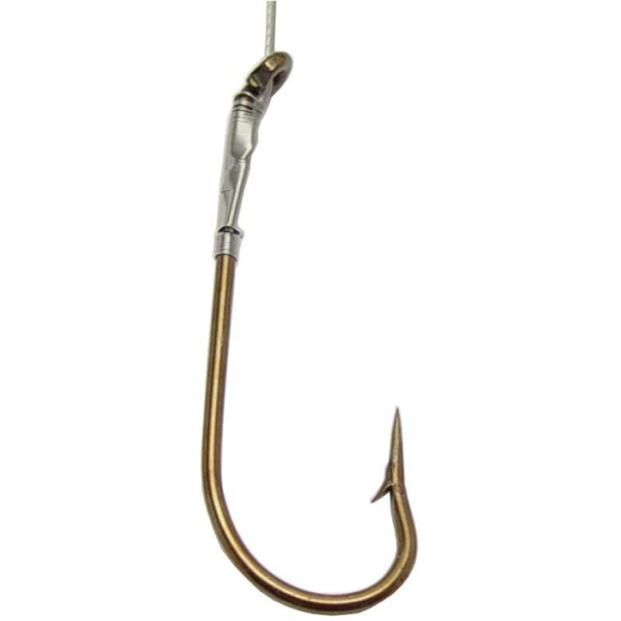 Fishing * | Compac Hooks Wire Snelled Kirby Hook