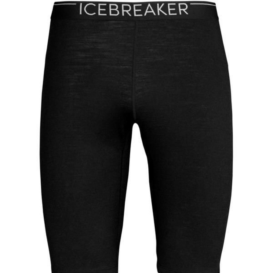 Clothing * | Icebreaker Leggings And Bottom Base Layers Men'S 200 Oasis Shorts Black