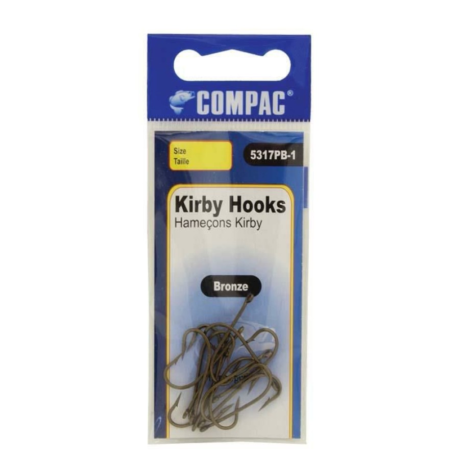 Fishing * | Compac Bronze Kirby Hooks