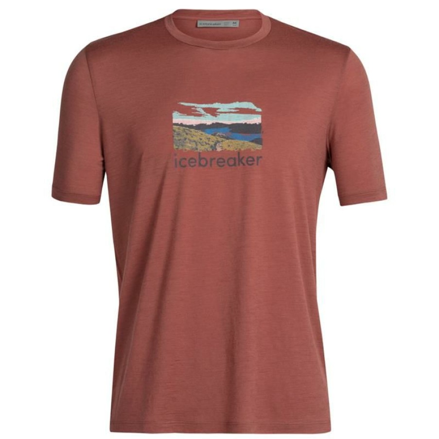 Clothing * | Icebreaker Shirts And Sports Bras Men'S Merino Tech Lite Ii Trailhead T-Shirt