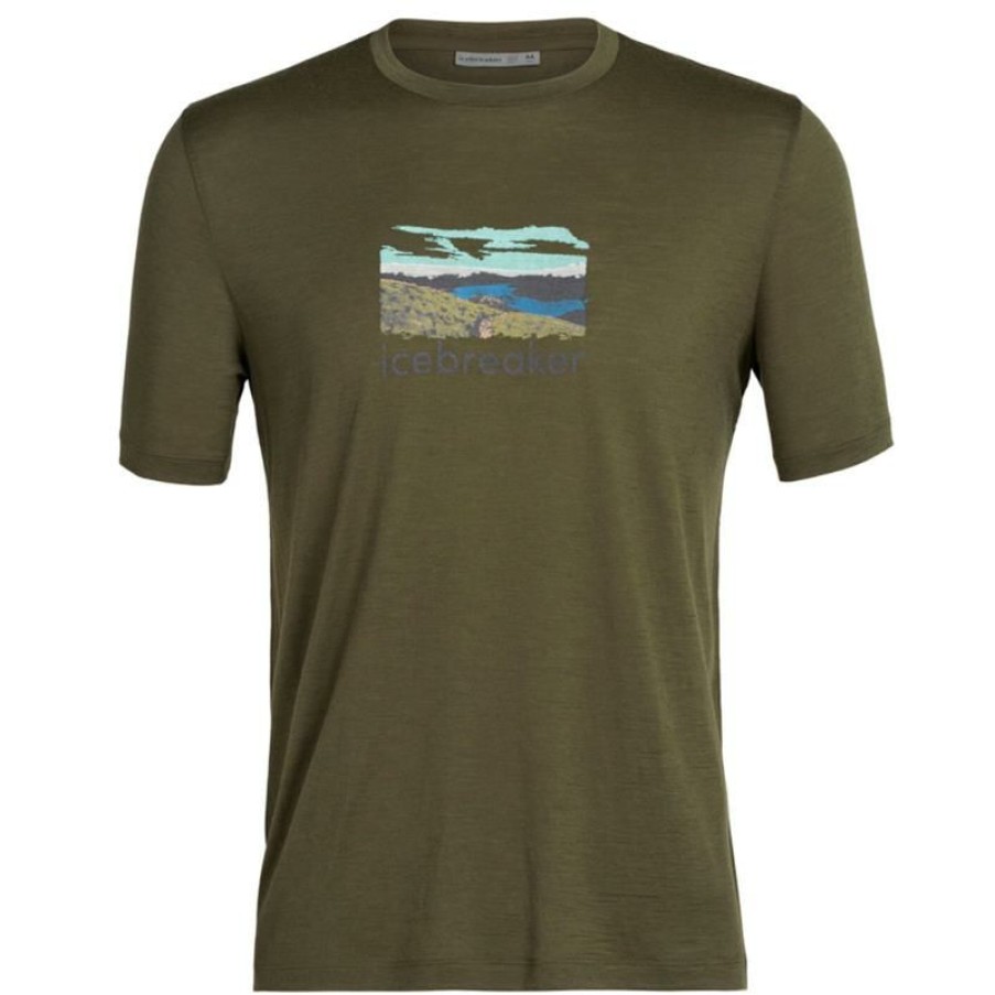 Clothing * | Icebreaker Shirts And Sports Bras Men'S Merino Tech Lite Ii Trailhead T-Shirt