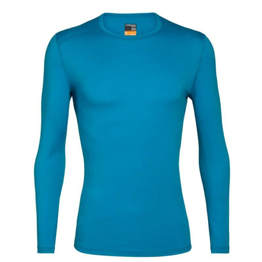 Clothing * | Icebreaker Shirts And Sports Bras Men'S 200 Oasis Crewe Long Sleeve Shirt