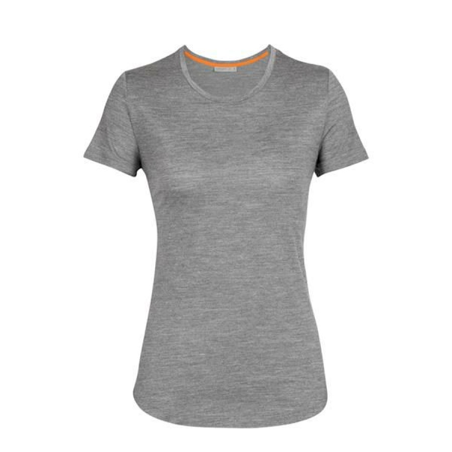 Clothing * | Icebreaker Shirts And Sports Bras Women'S Merino Sphere Ii T-Shirt Metro Heather