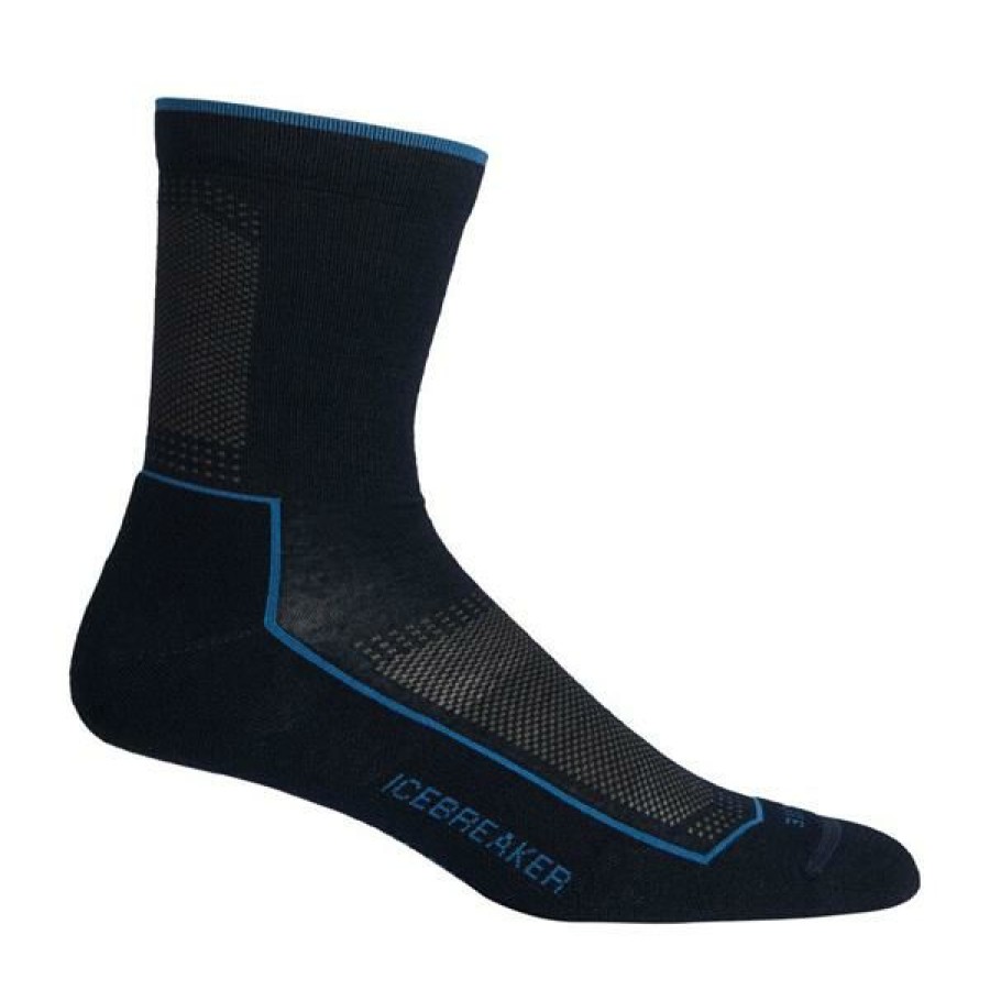 Clothing * | Icebreaker Men'S Cool-Lite Lifestyle 3Q Crew Socks Midnight Navy