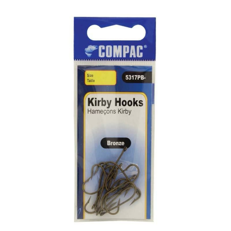 Fishing * | Compac 5317Pb Bronze Kirby Hooks