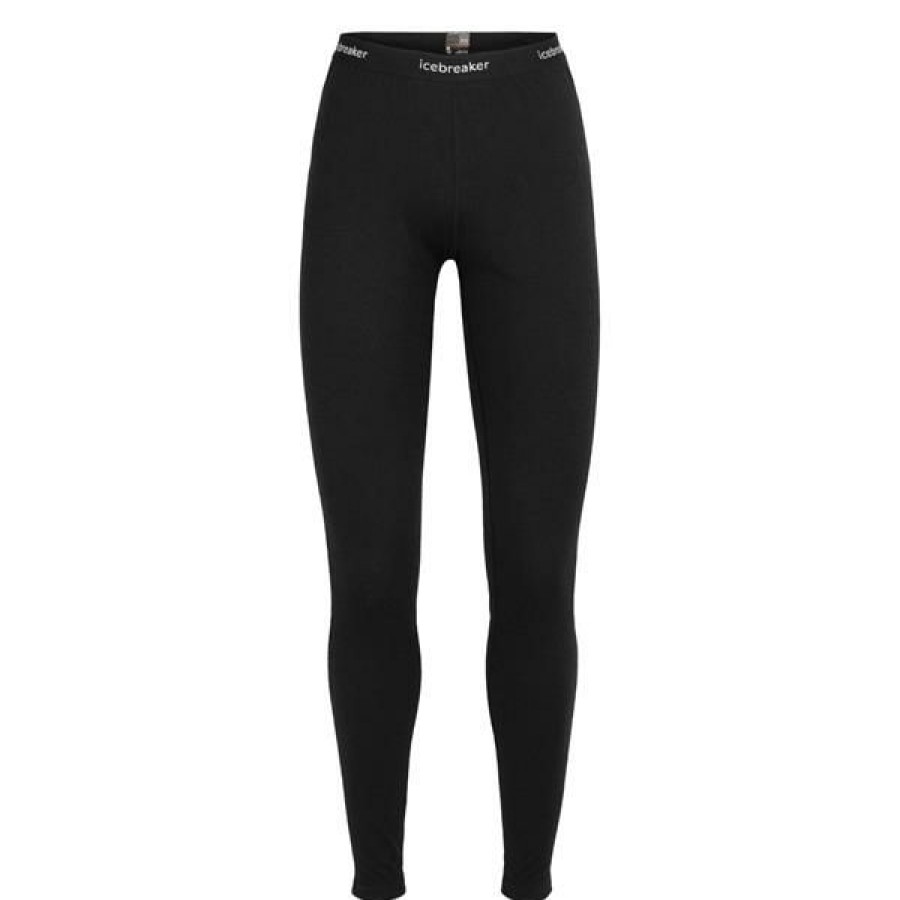 Clothing * | Icebreaker Leggings And Bottom Base Layers Women'S 200 Oasis Legging Black